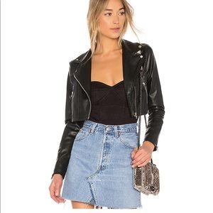 By The Way Cropped Leather jacket